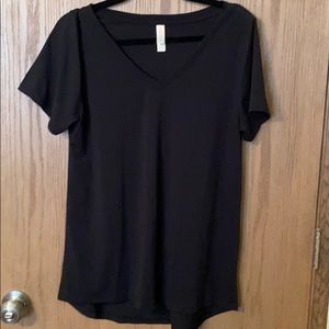 Basic Black V neck top